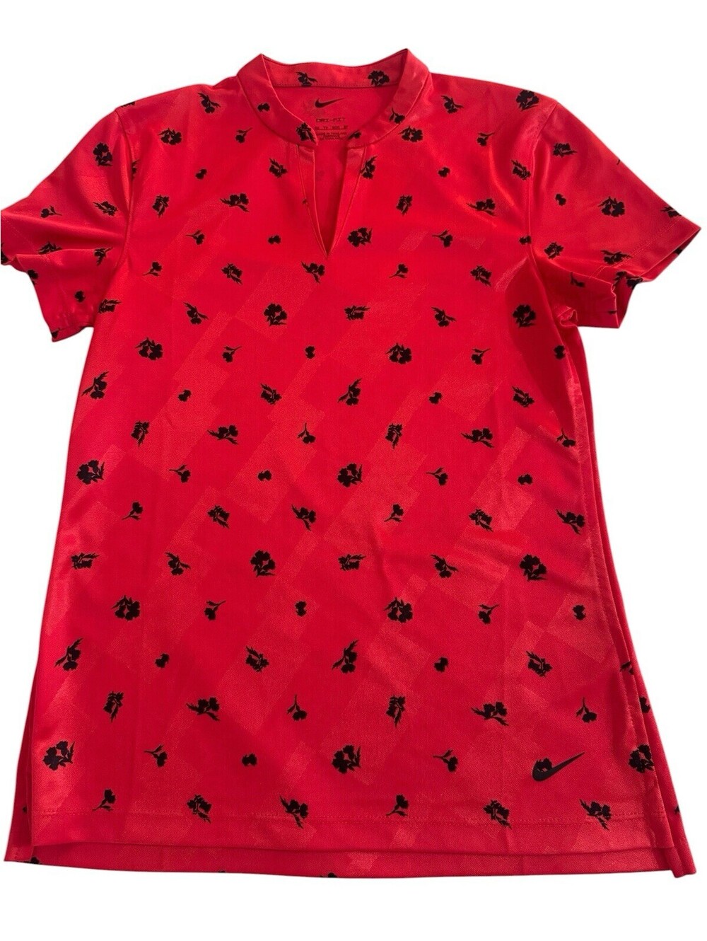 Nike Dri Fit Victory Floral Print Golf Polo Size XS